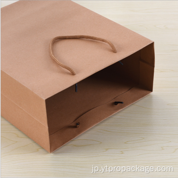 ハンドル付きカスタムロゴサイズクラフト紙袋